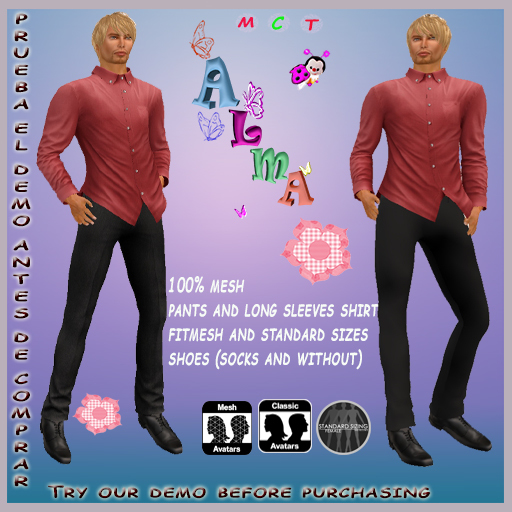 GUSTAV LONG SLEEVE SHIRT RED