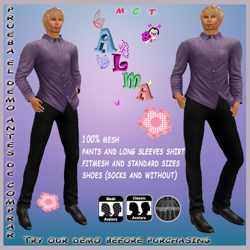 GUSTAV LONG SLEEVE SHIRT PURPLE