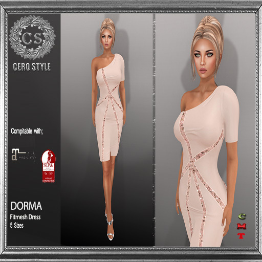 CERO STYLE Fmesh Dorma dress Rosa