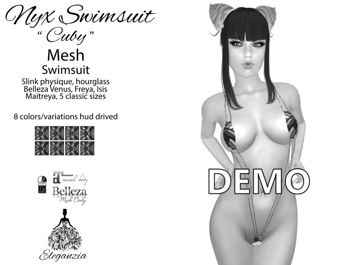 Eleganzia Nyx Swimsuit Demo