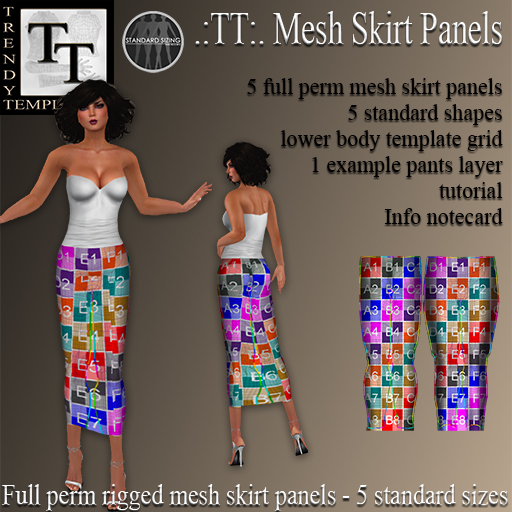 .:TT:. Rigged Mesh Skirt Panels