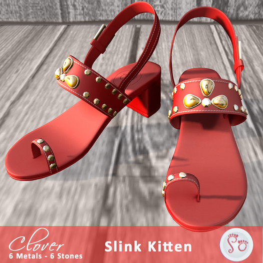 Slipper - Clover Sandals Red
