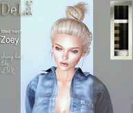 =DeLa*= Mesh Hair "Zoey" Blacks and Whites