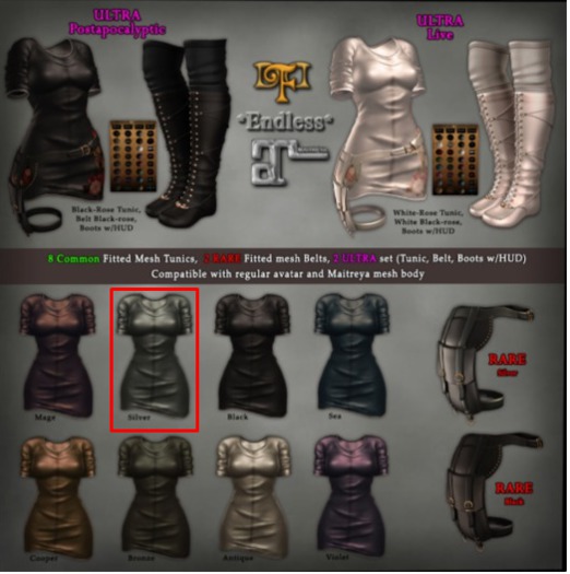 FDD *Endless* Tunic Silver Dress Mesh