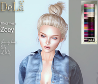 =DeLa*= Mesh Hair "Zoey" Dipped Party Colors