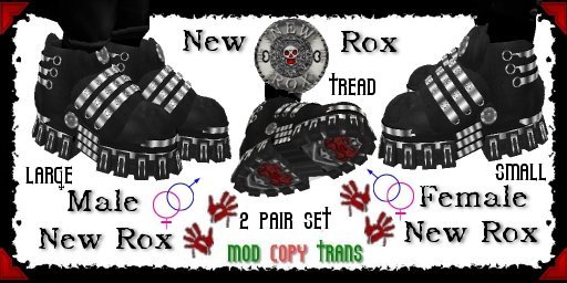 (BL) New Rox Chrome 2 Pr Set (Small & Large)