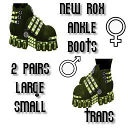 (BL) New Rox Ankle Boots Gold Small & Large
