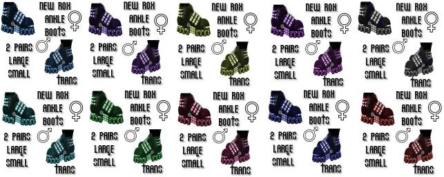 (BL) New Rox Ankle Boots 20 Pair Pack