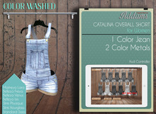 Addams // Catalina Overall Short // Dress - Washed