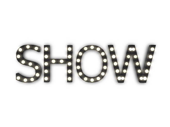 [Px] "SHOW" Illuminated Light Bulbs Sign