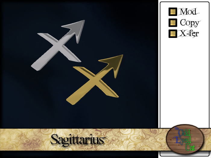>^OeC^< Findings - Zodiac Sagittarius(box)