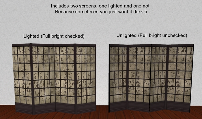 *Sakki's Screen Set Black Kanji