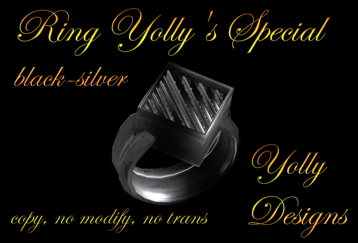 Ring Yollys Special black/silver