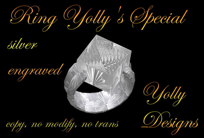 Ring Yollys silber geschliffen