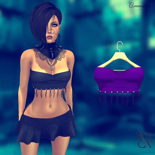 Pixra Meow Top Purple