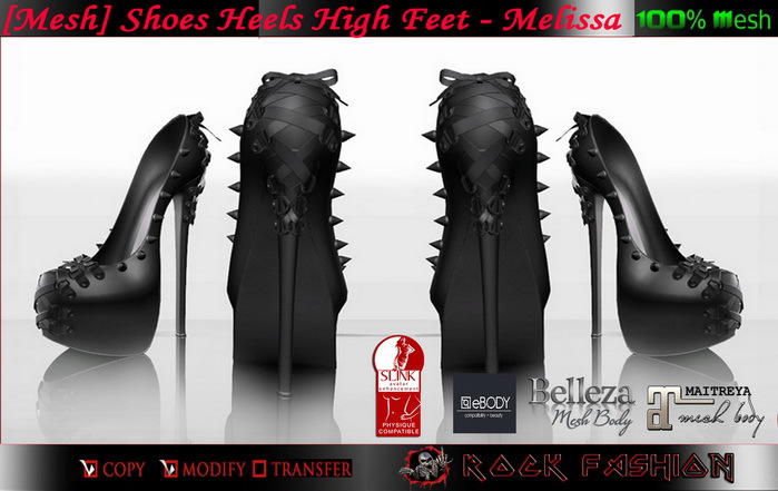 [Mesh] High Heel Platform - Melissa