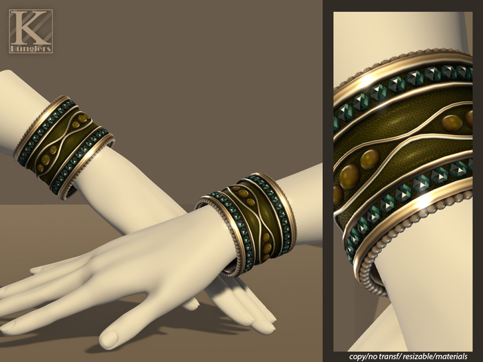 (Kunglers) Gislaine bracelets - Jasper