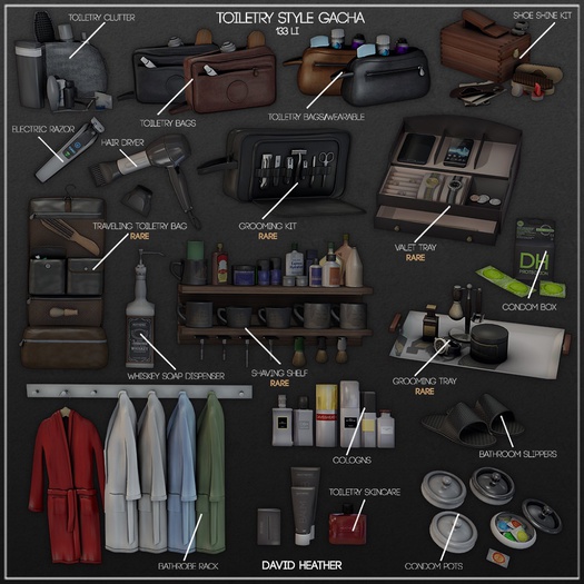 -David Heather-Toiletry Bag/Wearable/Sand