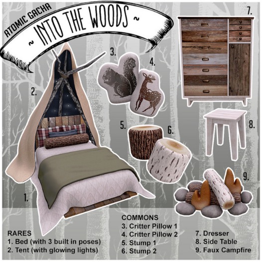 .Atomic. {Gacha} Into The Woods - Tent RARE