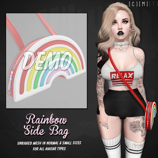 [ abrasive ] Rainbow Side Bag - DEMO
