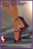 ~LP~ SLINK Atlantia Rigged Shoes [BOXED] Jungle Red