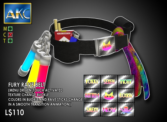 AKC Rave Furry Belt Bag