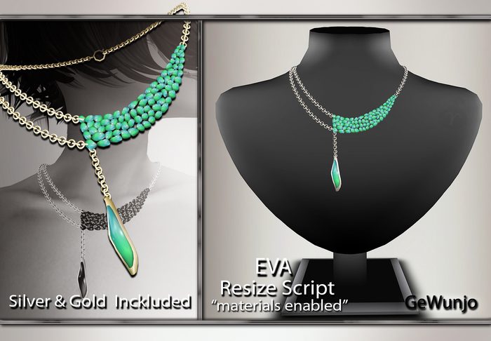 GeWunjo : EVA turquise necklace