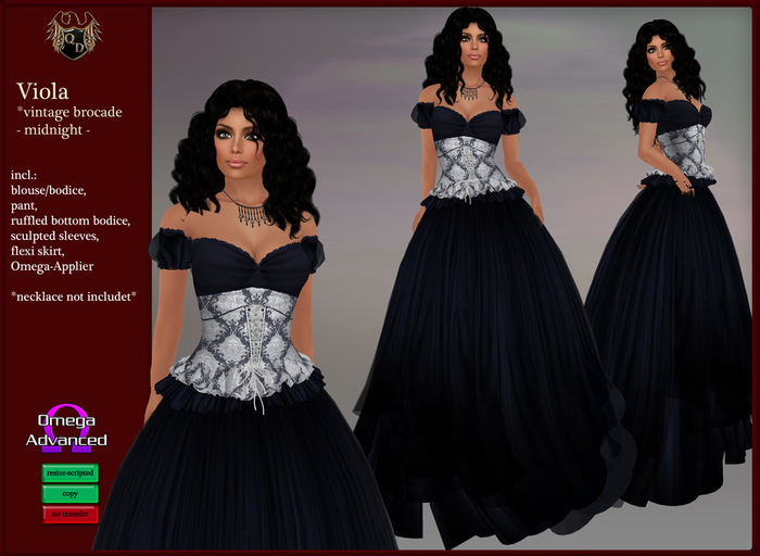 Viola *vintage brocade midnight  (incl. Omega)