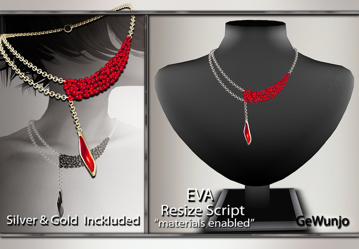 GeWunjo : EVA red necklace