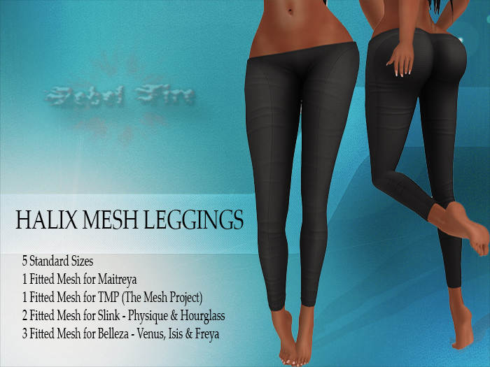 *Rebel Fire* HALIX LEGGINGS BLACK