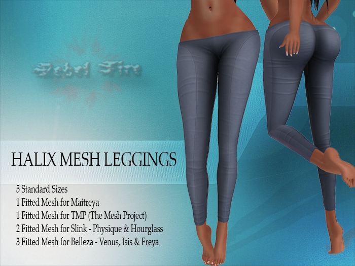 *Rebel Fire* HALIX LEGGINGS BLUE