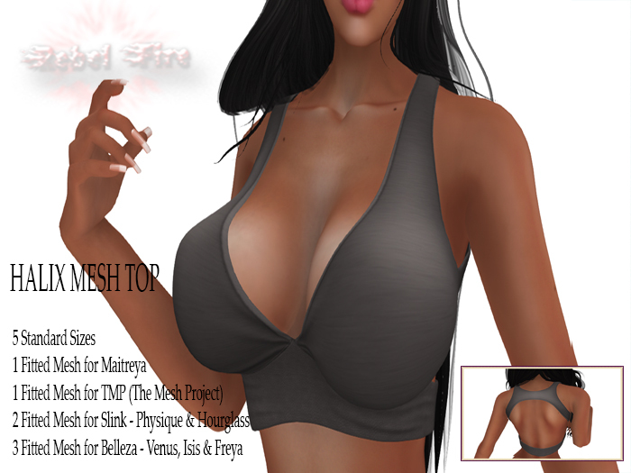 *Rebel Fire* HALIX TOP GREY