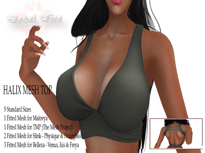 *Rebel Fire* HALIX TOP GREEN