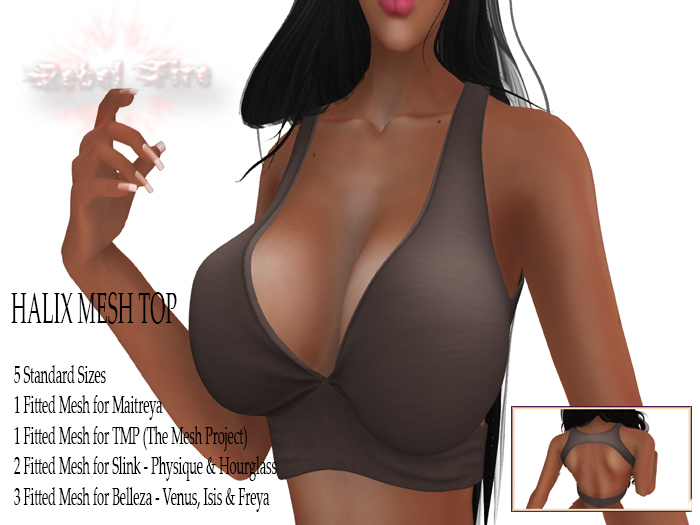 *Rebel Fire* HALIX TOP BROWN