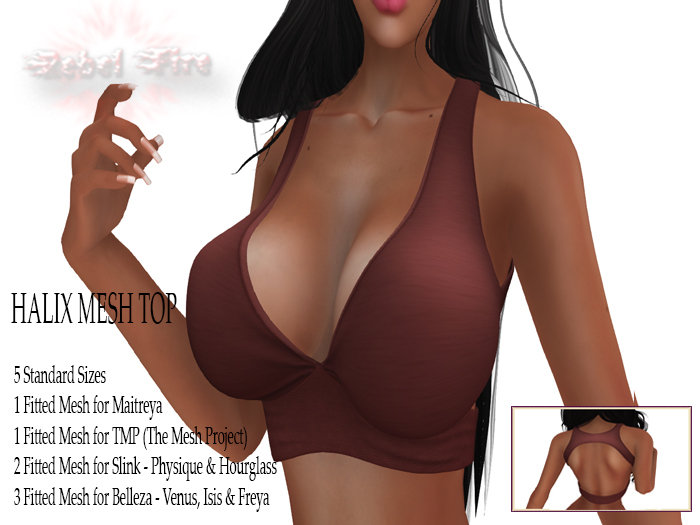 *Rebel Fire* HALIX TOP RED