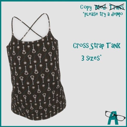 {-A-} Crossover Strap Tank - Guitars