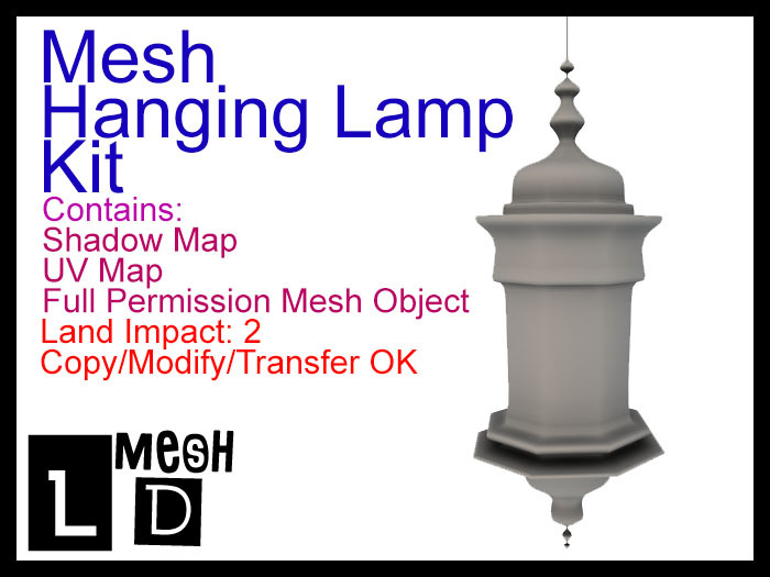 LD Mesh - Hanging Lamp Full Perm Mesh Kit
