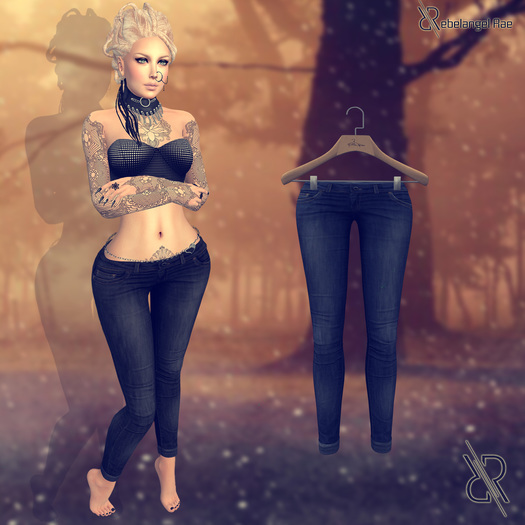 Pixra Nameless Skinny Pants Blue