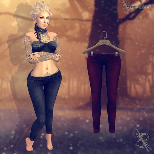 Pixra Nameless Skinny Pants Red