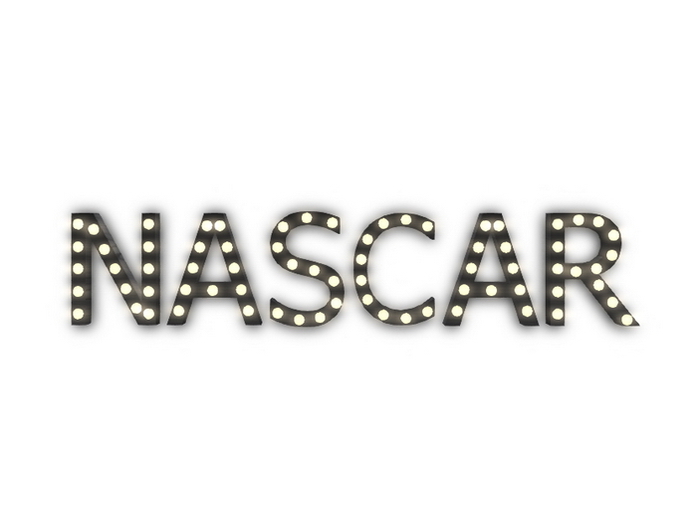 [Px] "NASCAR" Illuminated Light Bulbs Sign