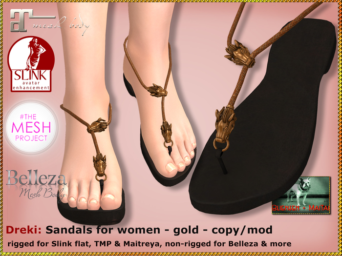 DEMO Bliensen - Dreki Sandals F - Slink, TMP, Maitreya, Belleza