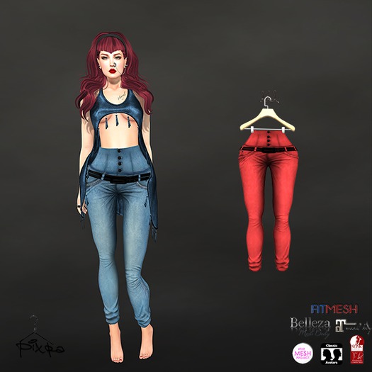 Pixra Renos Pants Red
