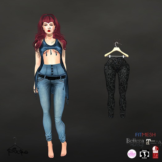 Pixra Renos Pants Letter