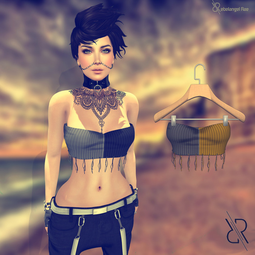 Pixra Sare Tank Top Yellow