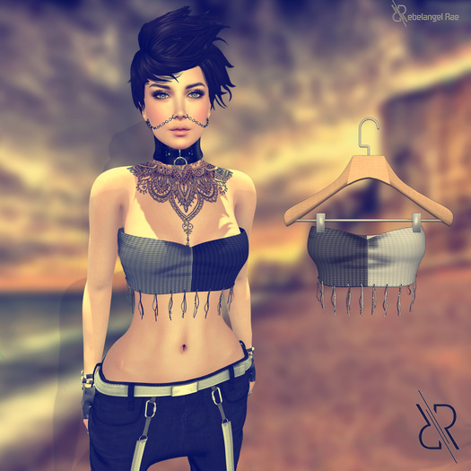 Pixra Sare Tank Top White