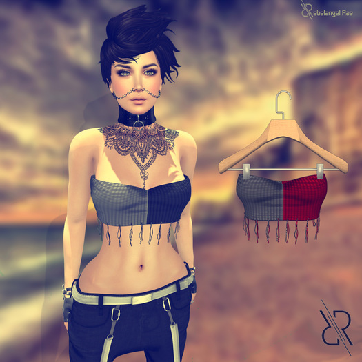 Pixra Sare Tank Top Red