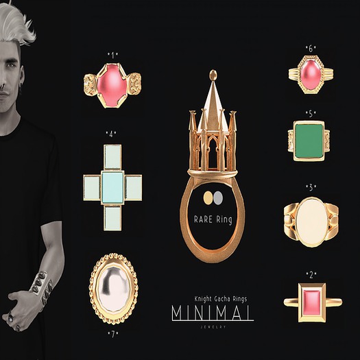 MINIMAL - Knight Ring *3* Gold