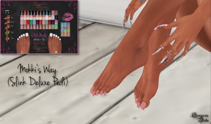 ~GD~Mokki's Way(PEDI) - Slink Deluxe Mesh Feet (ALL)