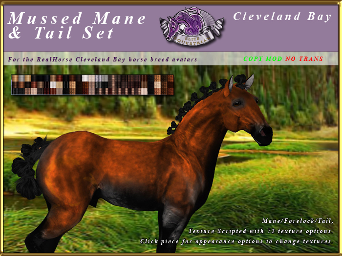 *E* Mussed Mane/Tail Set [BOXED] RHCB