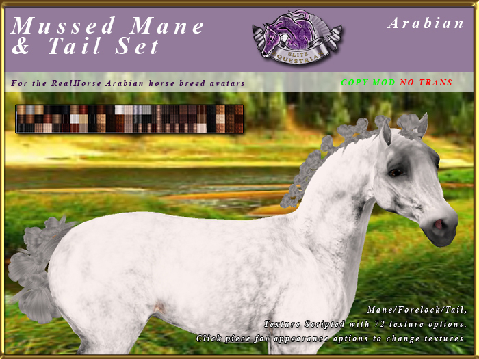 *E* Mussed Mane/Tail Set [BOXED] RHAB
